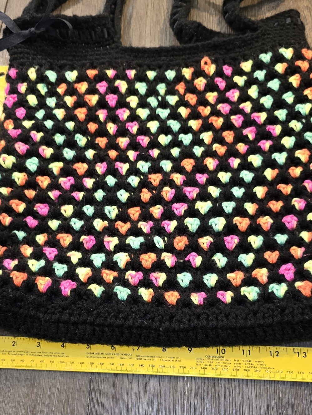 Homemade Colorful Large Shoulder Bag - Picture 4 of 5
